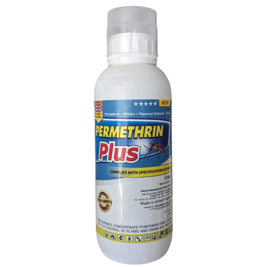 Thuốc phun muỗi Permethrin Plus nhập khẩu Anh Quốc 1000ml